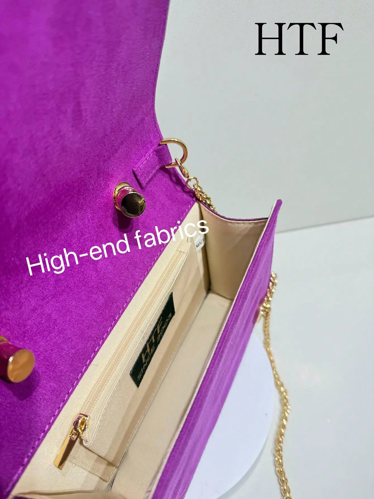 Sequin Floral Evening Clutch with Chain