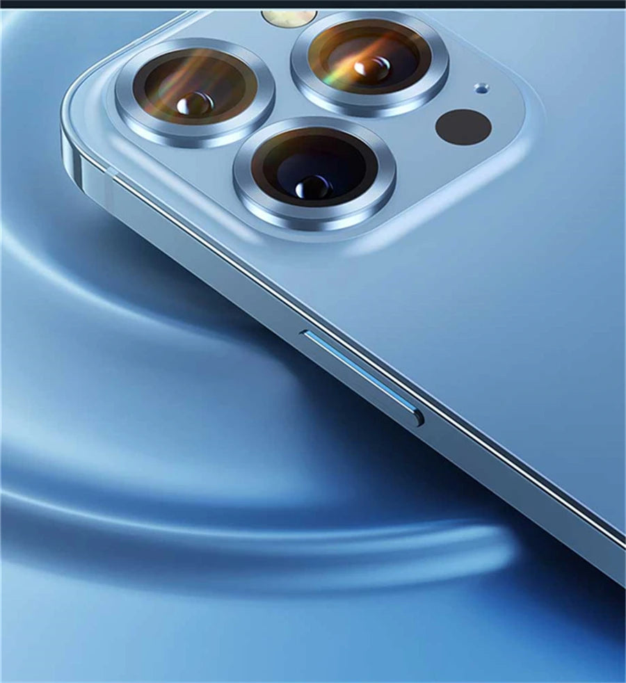 Titanium Camera Lens Protector with Tempered Glass for iPhone