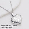 Vintage Floral Heart Locket Necklace