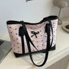 Sac Tote à Pois avec Nœud