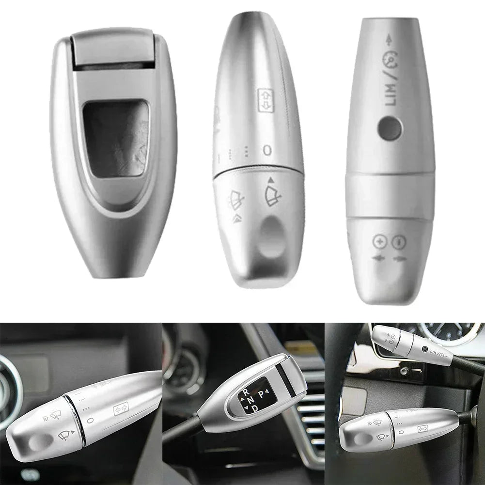 Mercedes S-Class W221 Wiper Lever Covers (Set of 3) – Silver ABS