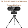 4K Auto-Focus Webcam with Built-in Microphone