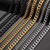 Stainless Steel Cuban Link Necklace for Men and Women