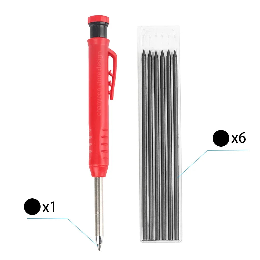 Precision Carpenter's Mechanical Pencil with Integrated Sharpener