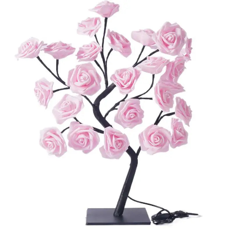 USB-Powered LED Rose Tree Night Light