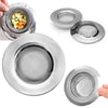 Stainless steel sink strainer mesh for kitchen and bathroom drains shown in various forms
