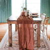 Semi-Sheer Gauze Table Runner in Sage