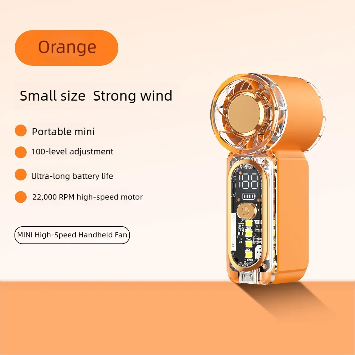 Potente Ventilador Portátil Recargable por USB