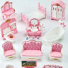 Kawaii Pink Dollhouse Kitchen Furniture Play Set