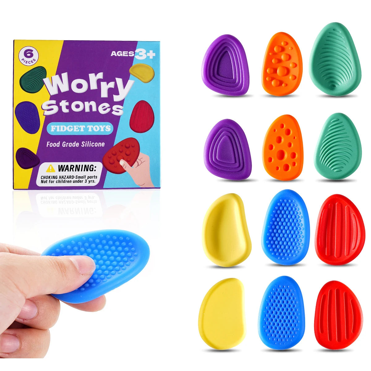 Tactile Sensory Stones for Anxiety Relief and Calm Focus