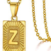 Initial Pendant Necklace in Stainless Steel