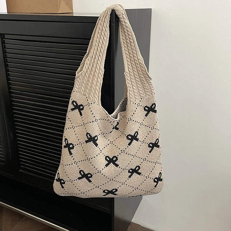 Large Capacity Crochet Shoulder Bag