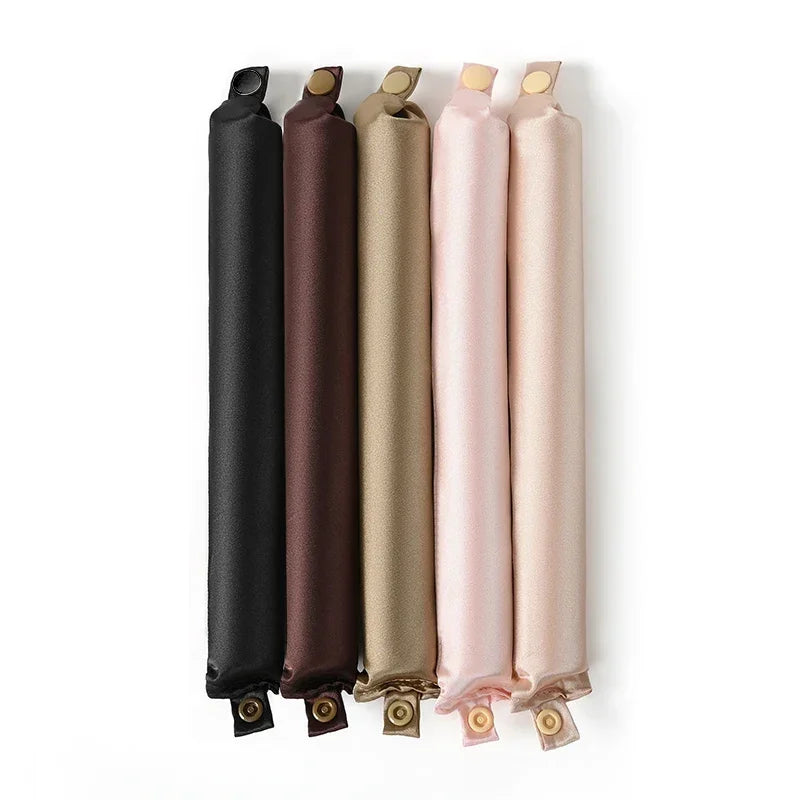 Heatless Satin Hair Curlers for Overnight Styling
