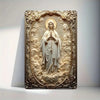 Vintage Aluminum Wall Art – Our Lady of Guadalupe Retro Sign