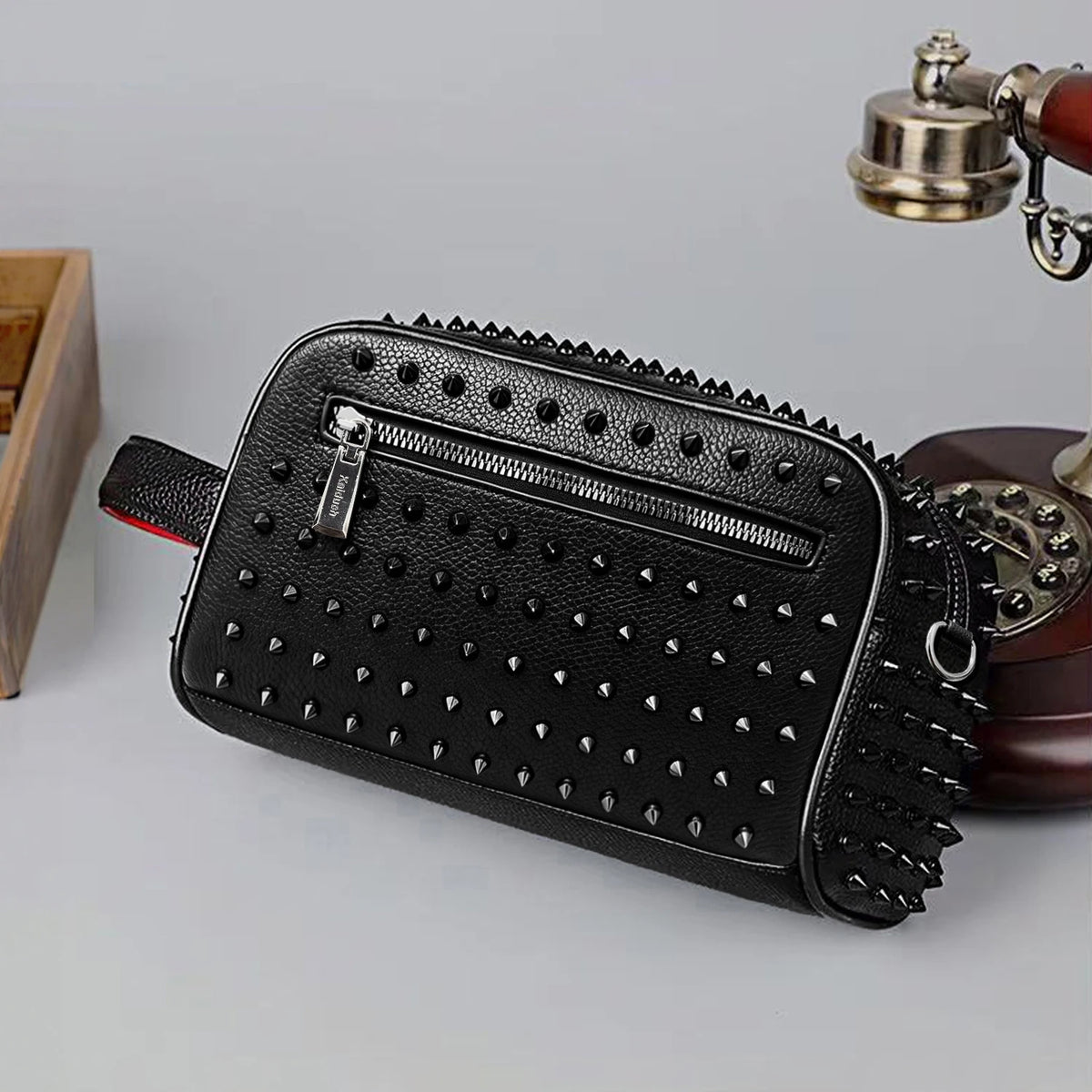 2-in-1 Convertible PU Leather Crossbody & Clutch Bag