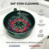 Self-Spinning Fruit & Vegetable Washer Bowl with Drain Holes
