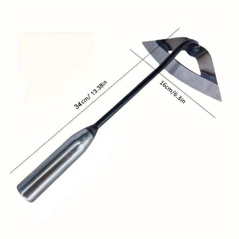Heavy-Duty Steel Garden Hoe