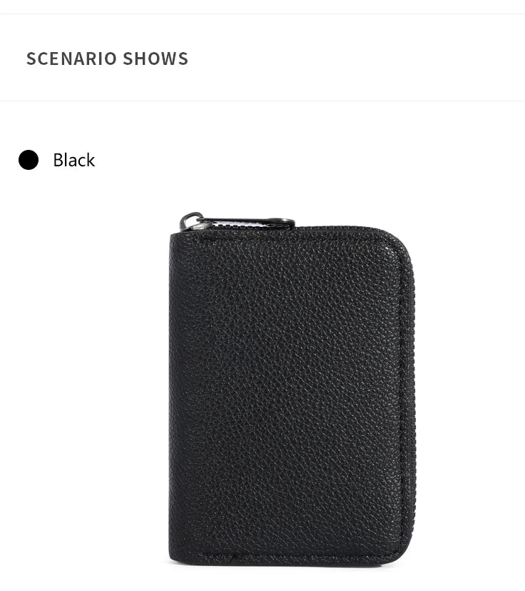 PU Leather Card Holder Wallet with 20 Card Slots