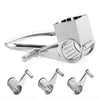 Manual Rotary Cheese Grater with Interchangeable Blades