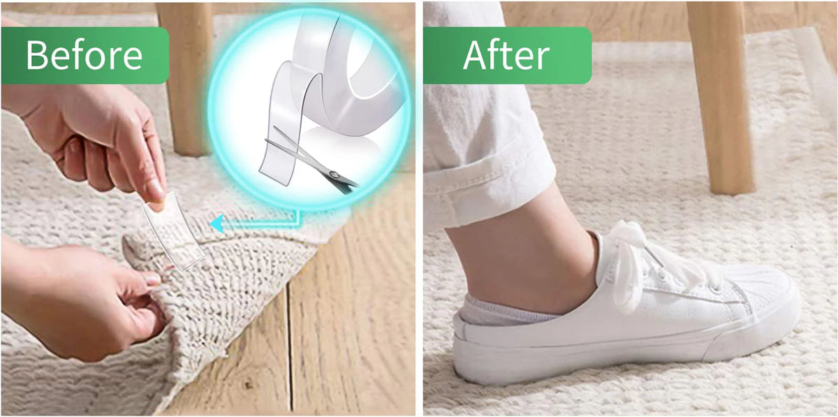 Transparent Double-Sided Nano Tape – Strong, Waterproof & Reusable