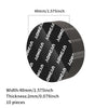 A circular black adhesive pad with a diameter of 40mm and a thickness of 2mm, consisting of 10 pieces.