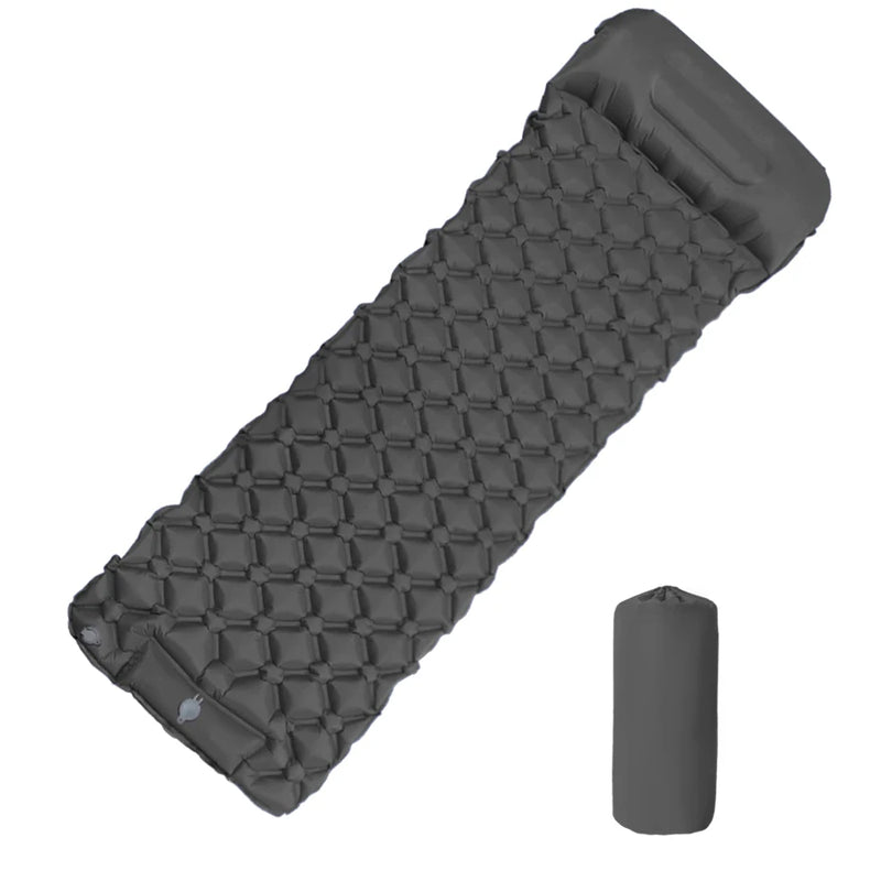 Self-Inflating Camping Mattress with Built-In Pump