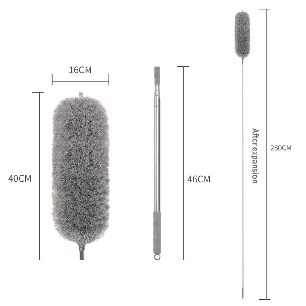 Extendable Microfiber Duster with Bendable Head