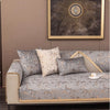 Gold-Foil Velvet Sofa Cushion Cover – Non-Slip, Machine Washable