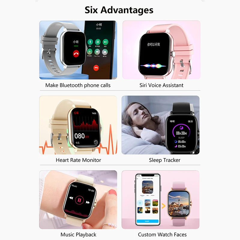 1.83" Sport Smartwatch with Bluetooth Calling & Health Tracking
