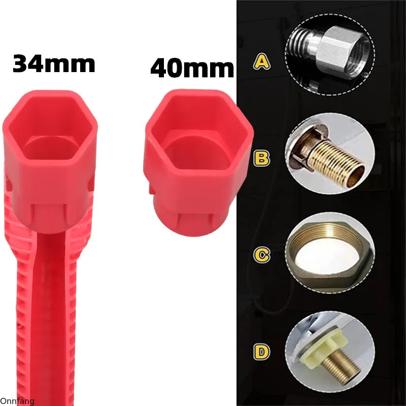 8-in-1 Multi-Function Plumbing Wrench Set for Faucets and Sinks