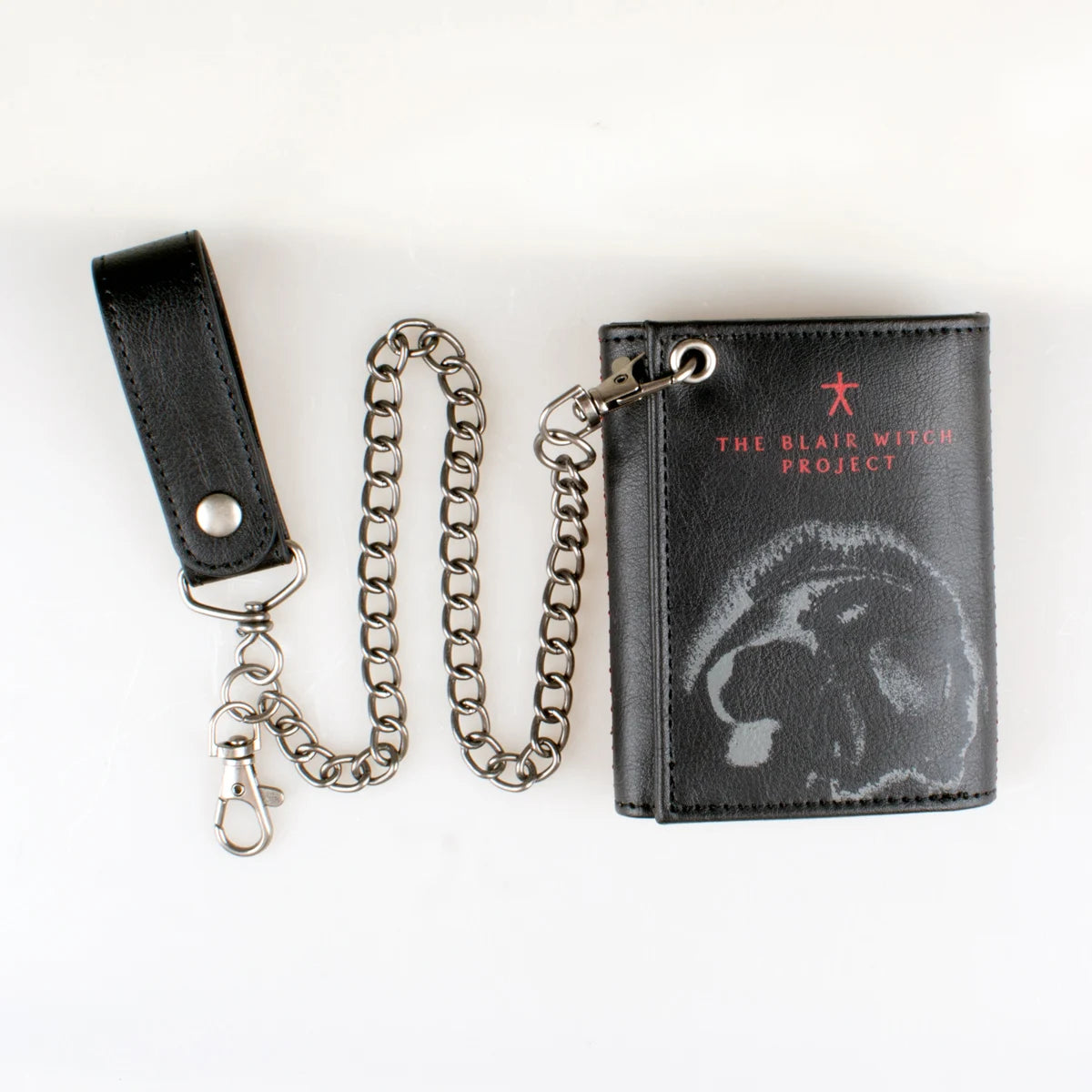 Triple-Fold Chain Wallet with Card Holder and ID Window