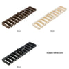Three versions of a multifunctional belt and tie organizer with hanging rack in brown, white, and black.