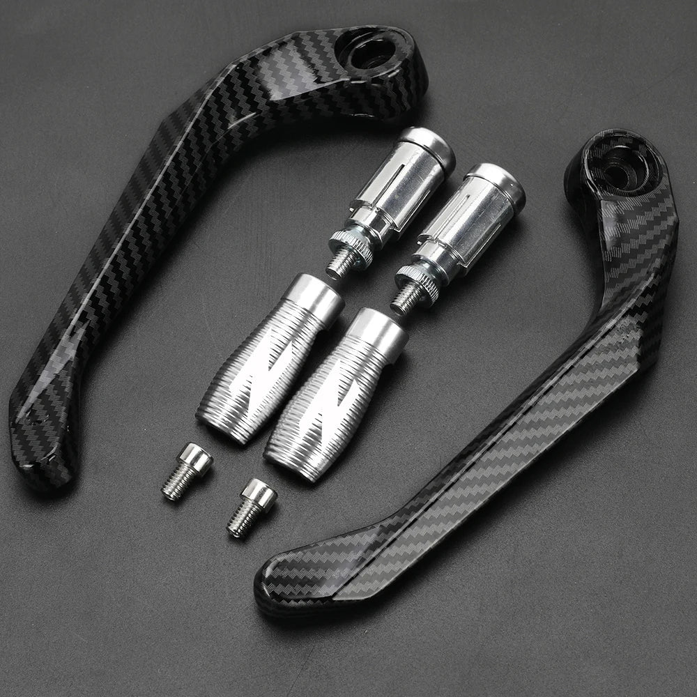 Motorcycle Handlebar Handguards with CNC Aluminum Levers Protector