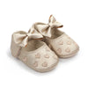 Classic Bow Baby Girl First Walker Shoes with Anti-Slip Sole