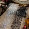 Silver Foil Decorative Lace Tape for Journaling & Scrapbooking