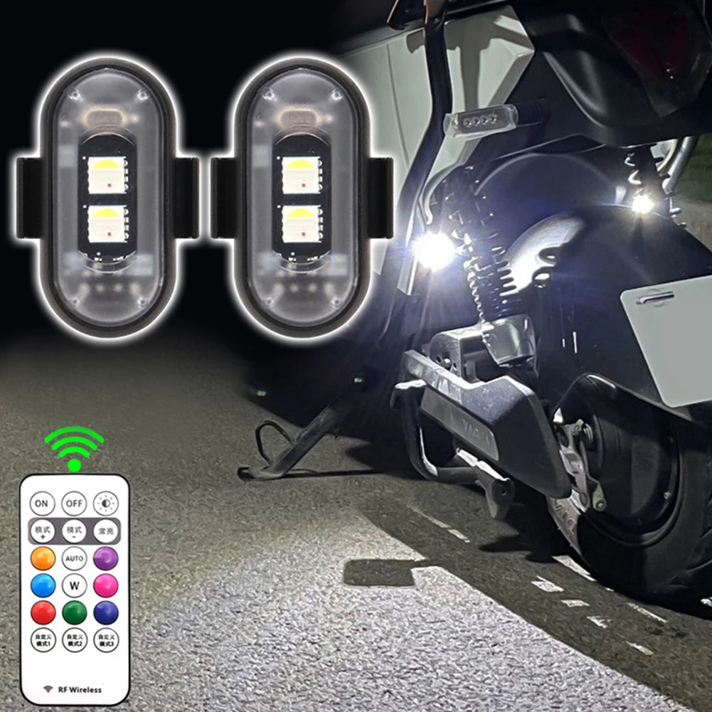 RGB LED Strobe Light with Remote Control for Vehicles and Drones