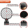 A black afro twist hair brush and sponge comb kit with features for hairstyle application.
