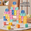 Soft Rubber Building Blocks Set for Babies – Safe, Chewable, and Educational Sensory Toy