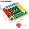 Classic Wooden Shut The Box Dice Game