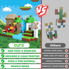 Magnetic Building Blocks - Mine World & Forest House Set