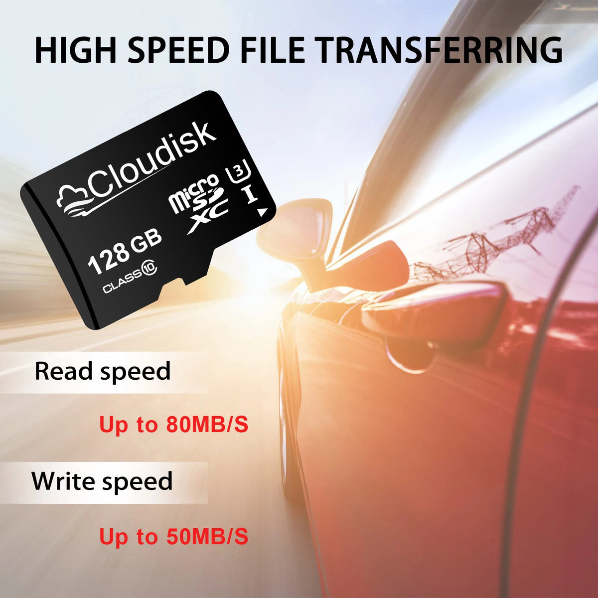 High-Speed microSD Card for Phones, Tablets, and Cameras