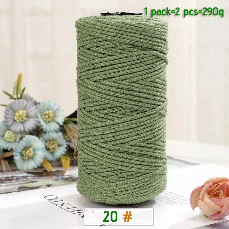 100% Cotton Hollow Yarn for Knitting & Crochet