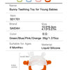 Bunny-Shaped Silicone Teether with Full-Hand Grip for Babies