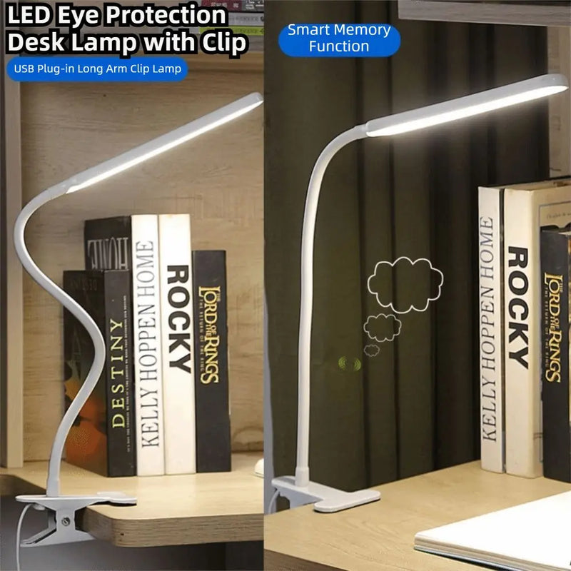 Adjustable LED Desk Lamp with Clamp