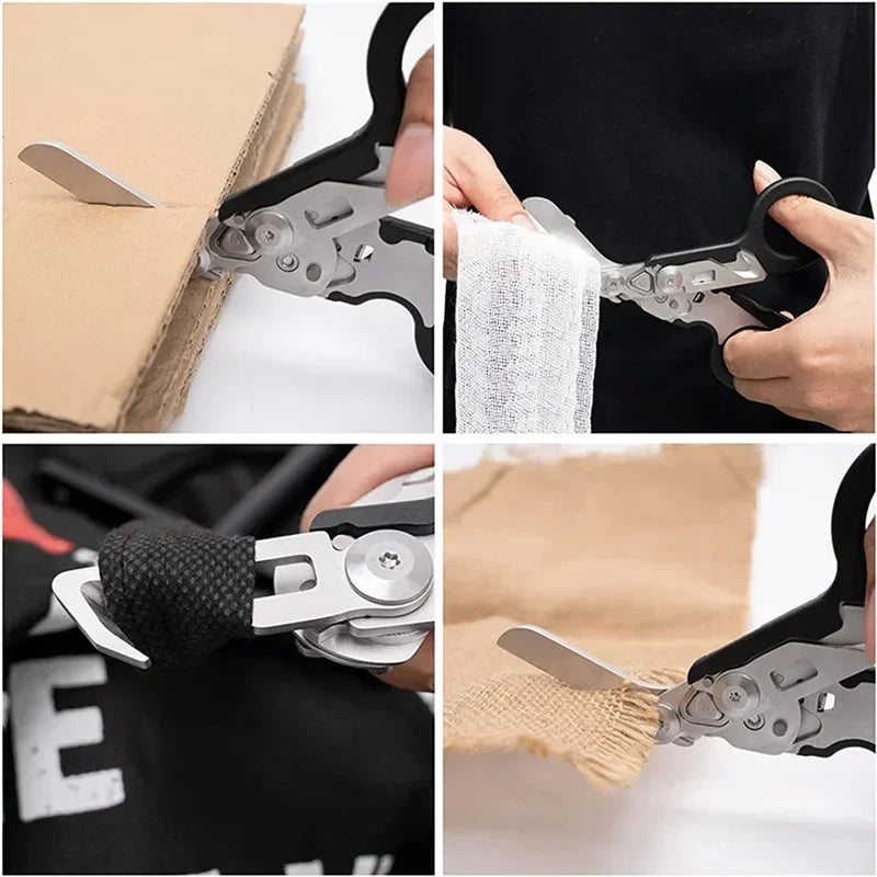 Compact Multi-Purpose Emergency Rescue Scissors