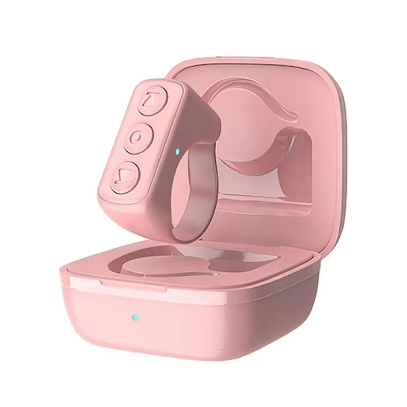 Bluetooth Ring Remote Control with Charging Case