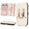 Portable Stainless Steel Manicure & Pedicure Set with Organizer Case