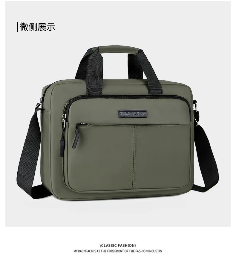 Large-Capacity Men's Messenger Bag with A4 Compatibility