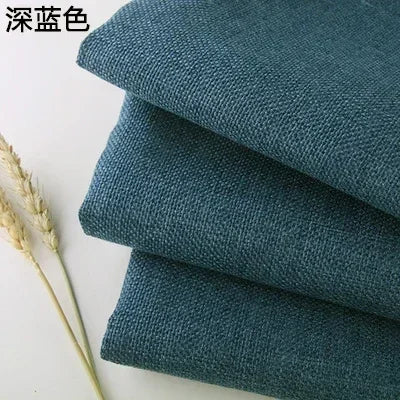 Premium Cotton-Linen Upholstery Fabric – Solid Colors, Durable & Versatile