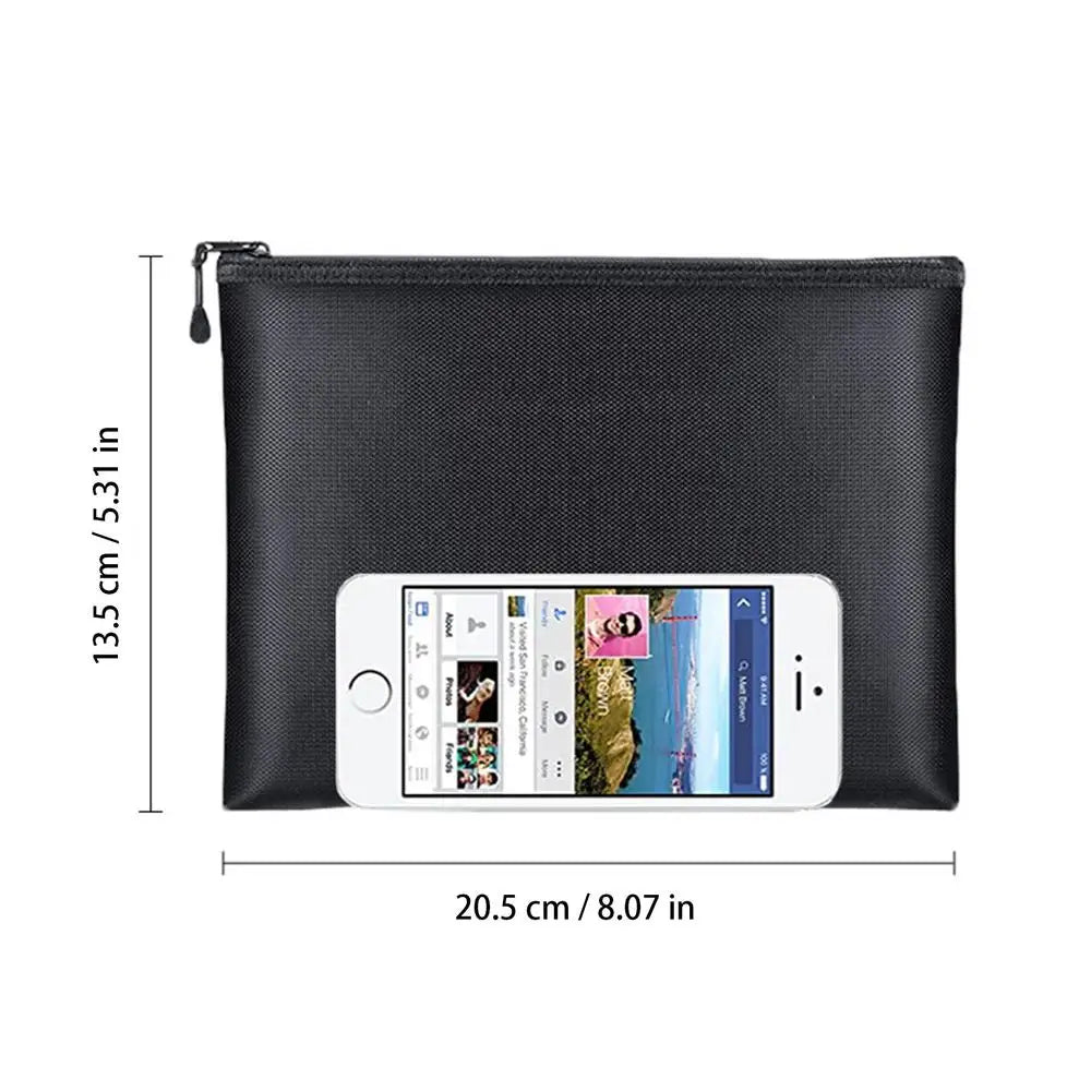 Fireproof and Waterproof Document Bag for Valuables